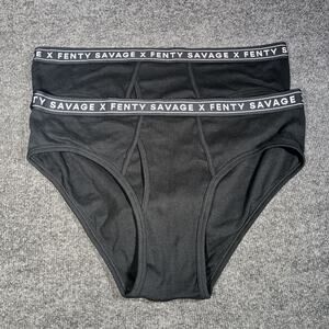 Savage X Fenty Briefs Size XXL Black 2 Pair Classics Cotton